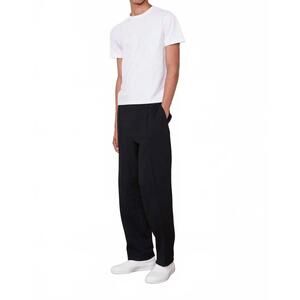 NEW OFFICINE GÉNÉRALE walter italian jersey pants in dark navy